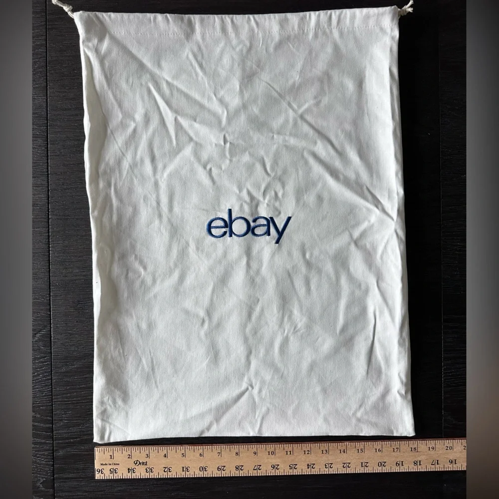 eBay White Drawstring Bag